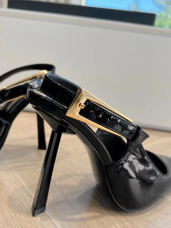 Saint Laurent designer shoes full view