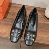 Hermès Chocolate Brown Ankle Strap Heels - Front View