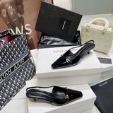 Three-quarter angle view of Saint Laurent luxury piece style No.110