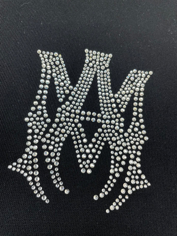 Close-up of Amiri hoodie craftsmanship