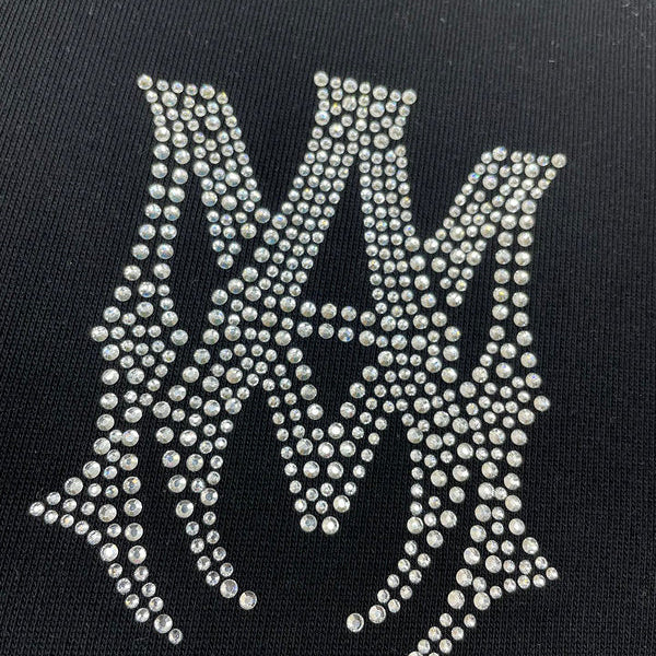 Close-up of Amiri hoodie craftsmanship