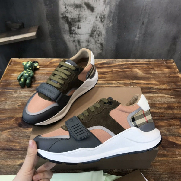 Burberry shoes Style 318 - front view, statement logo accent