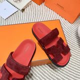 Hermes sandals Style 208 - angled studio shot