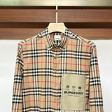 Close-up of Burberry designer clothing craftsmanship