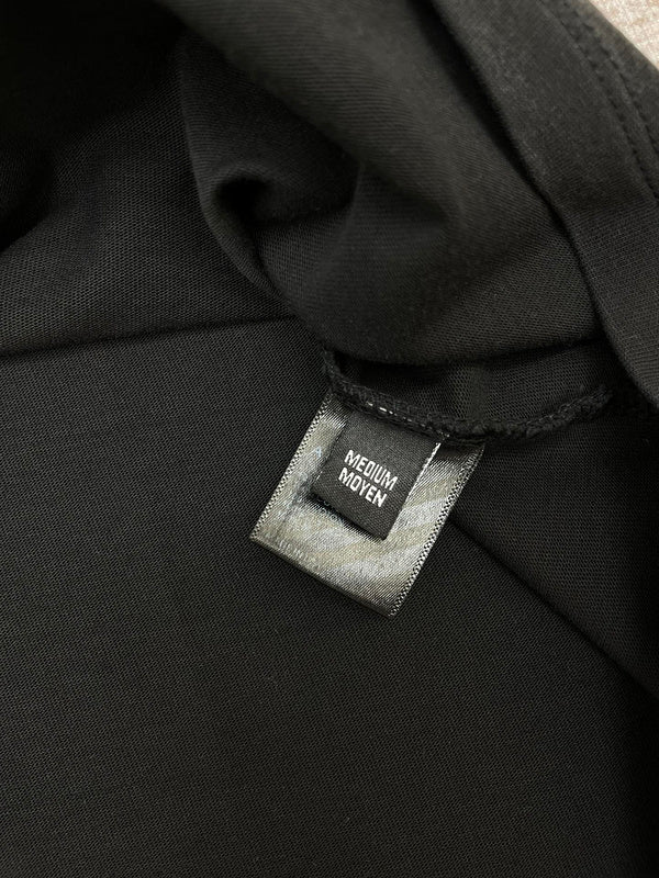 Close-up of Amiri t-shirt craftsmanship