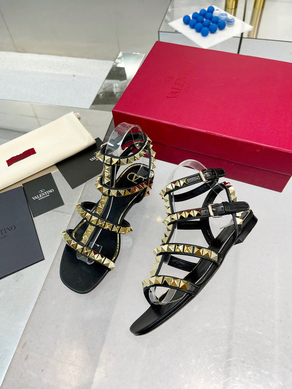 Close-up of Valentino Garavani shoes craftsmanship