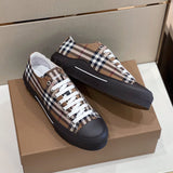 Burberry Camel Chunky Platform Sneakers - Angled View