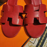 Hermès Grey Ankle Strap Sandals - Lifestyle Styling Shot