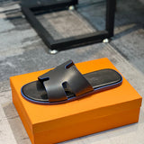 Hermès Black Loafer Flats - Toe Detail View