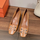 Hermès Chocolate Brown Ankle Strap Heels - Full Silhouette View