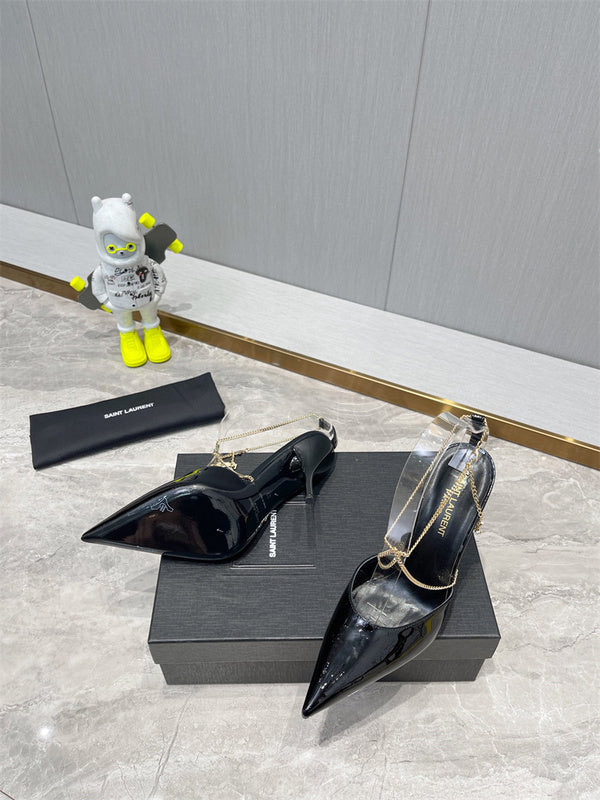 Saint Laurent designer shoes full view