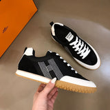Hermès White Combat Boots - Front View