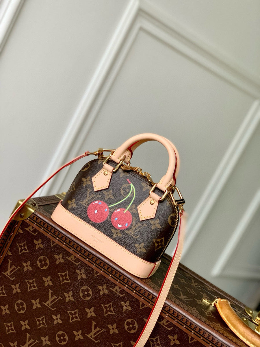 Louis Vuitton Bags- Louis Vuitton Lou x Murakami Nano Alma Bag Elegant Everyday Designer Handbag