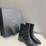 Side profile view of Saint Laurent luxury piece style No.019