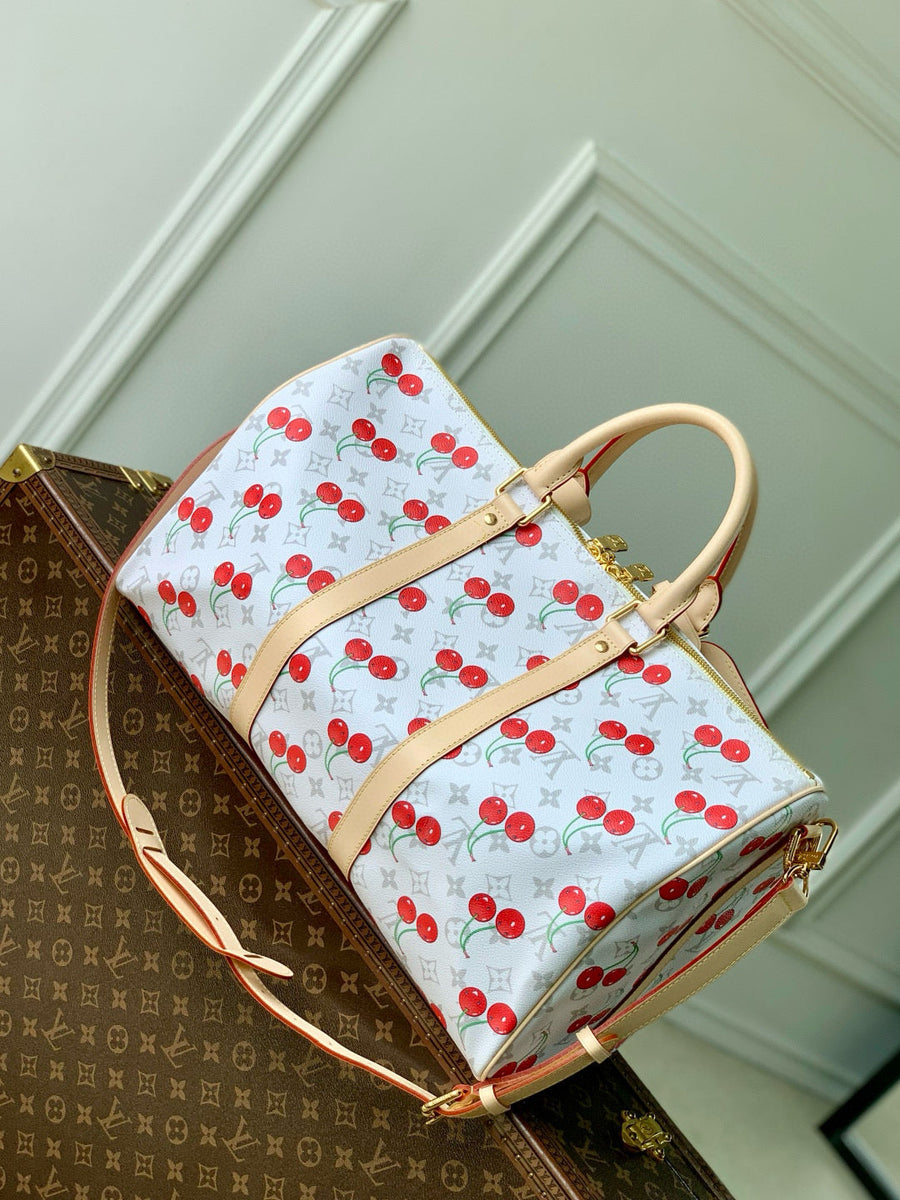 Louis Vuitton Bags- Louis Vuitton Lou x Murakami Keepall 45 Bag Premium Designer Shoulder Bag