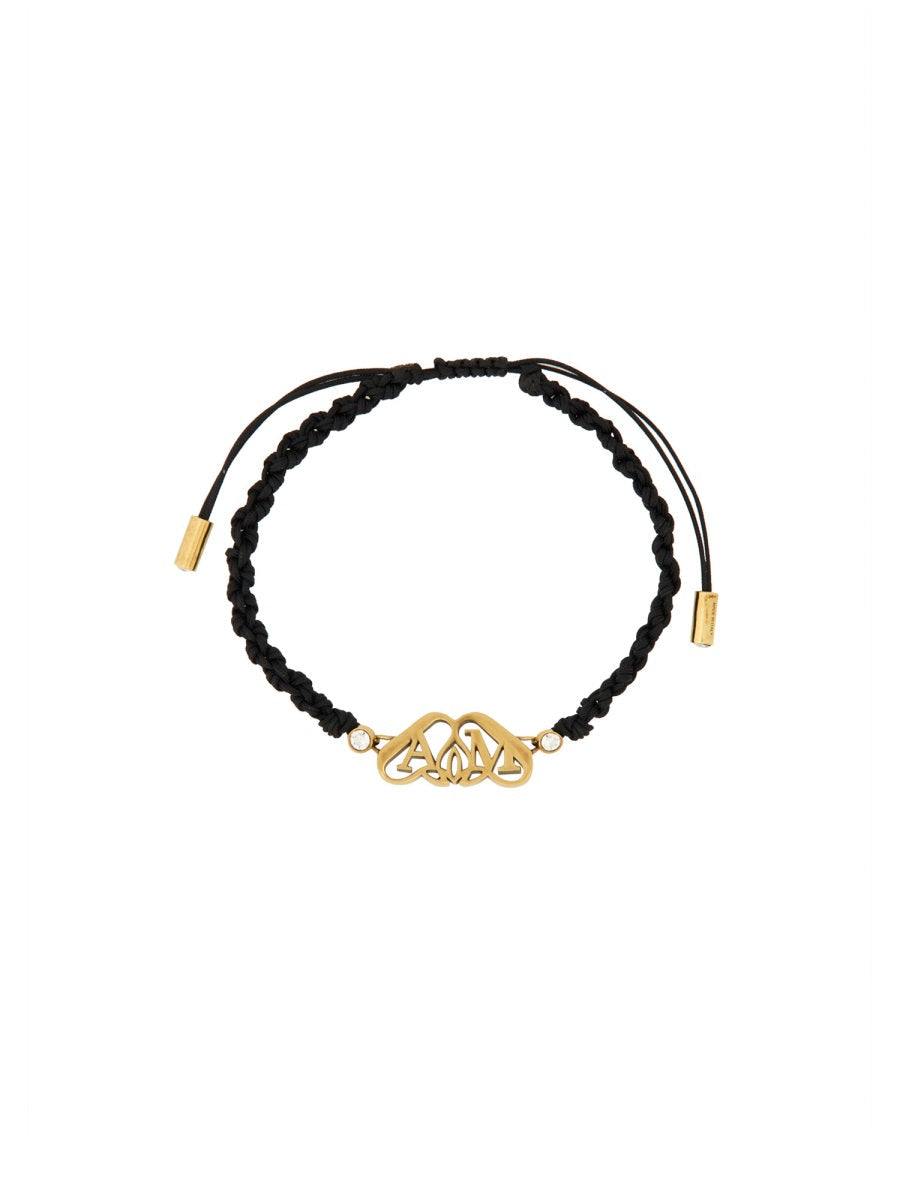 Alexander McQueen Jewellery? Alexander Mcqueen Women Friendship Bracelet With "Seal" Logo Elegant Everyday Fine Jewellery