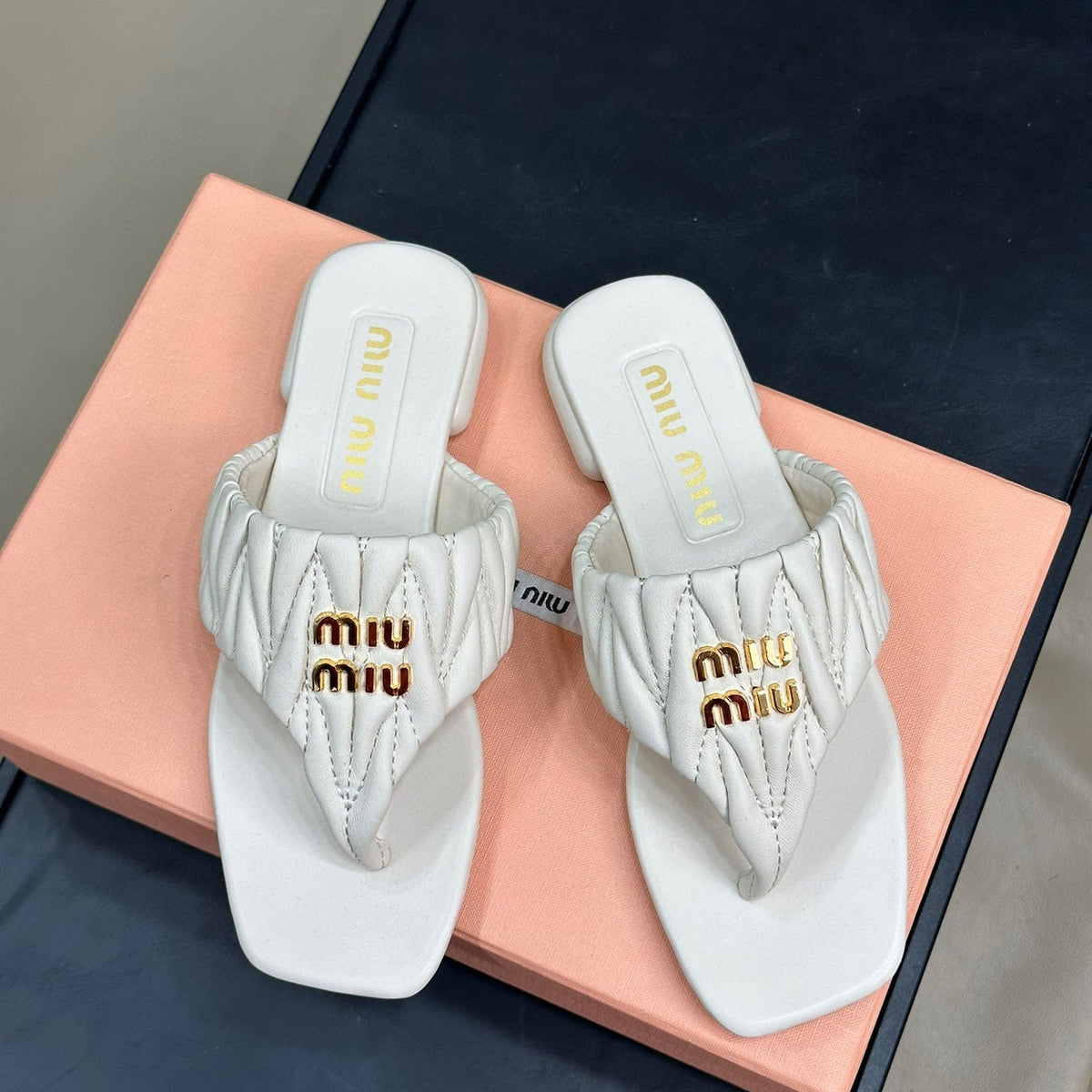 Shoes- Miu M Sandals Premium Designer Casual Shoes