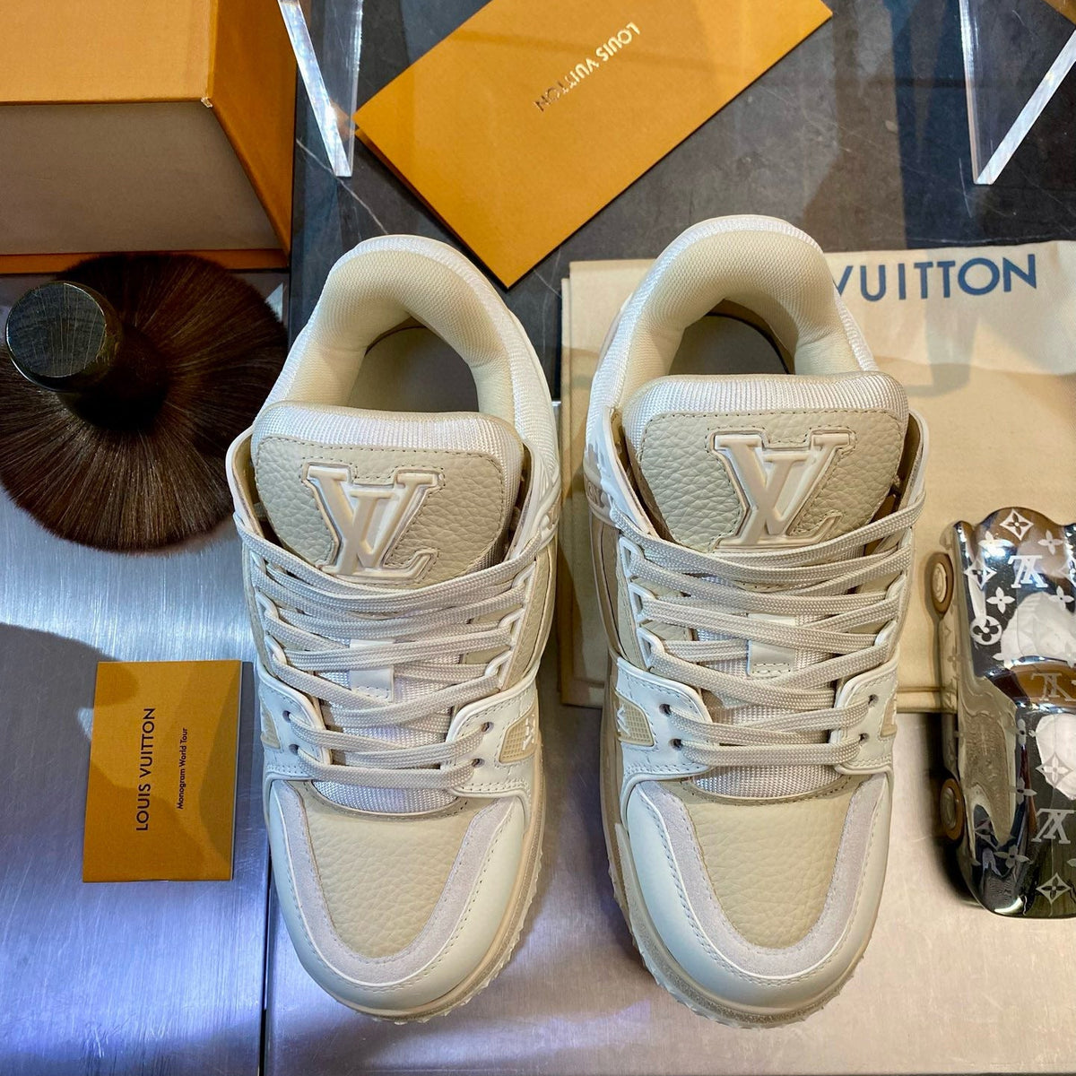 Louis Vuitton Shoes- Louis Vuitton Lou Trainer Maxi Trainers Comfortable Everyday Designer Shoes