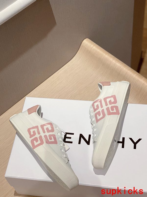 Givenchy Tan Slip-On Sneakers - Angled View