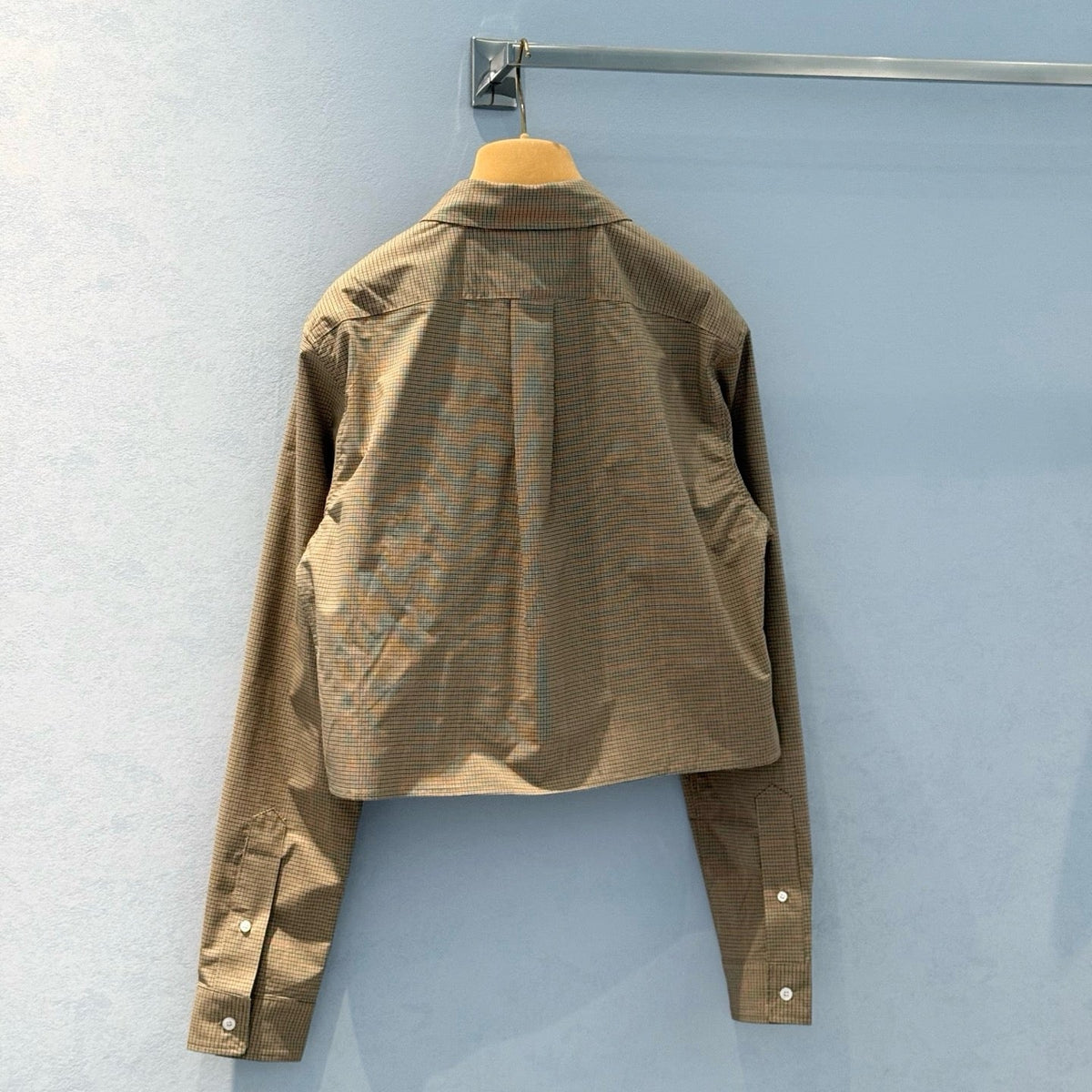 Tops- Miu M Zip Shirt Elegant Everyday Designer Top