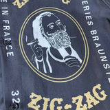Close-up of Amiri t-shirt craftsmanship