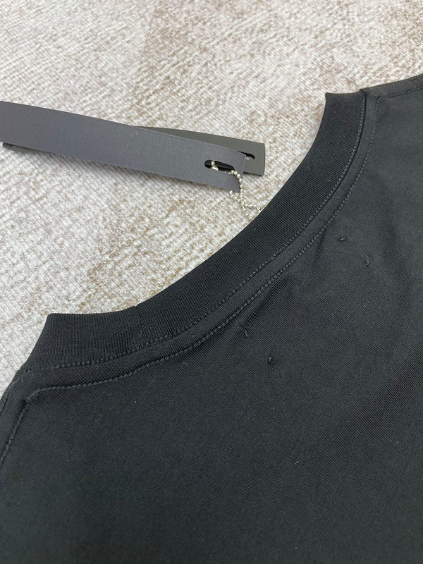 Close-up of Amiri t-shirt craftsmanship