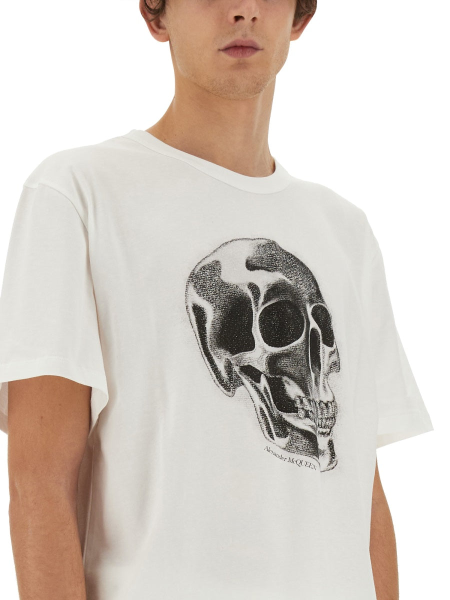 Alexander McQueen T-Shirts? Alexander Mcqueen Men Skull Print T-Shirt Casual Everyday Designer Tee