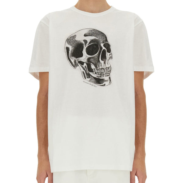 Alexander McQueen T-Shirts? Alexander Mcqueen Men Skull Print T-Shirt Casual Everyday Designer Tee