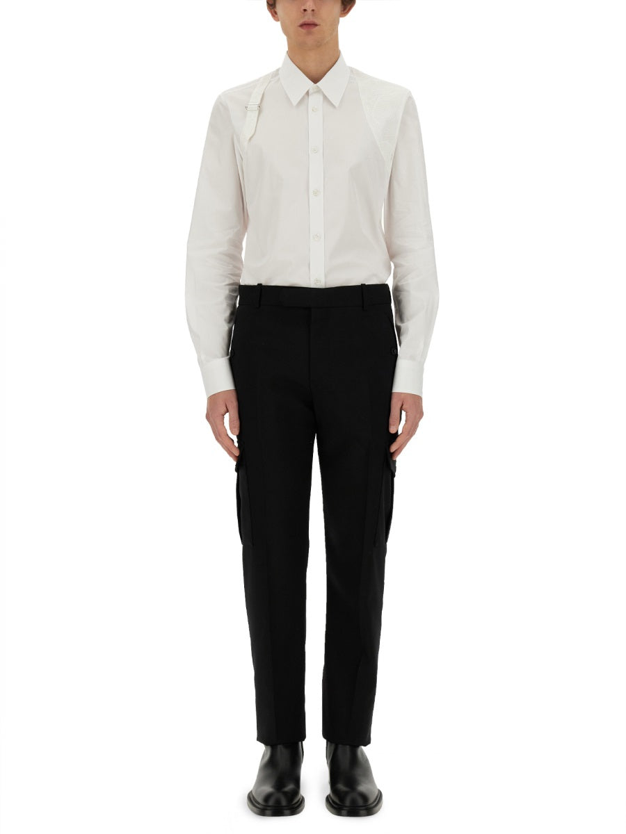 Alexander McQueen Tops? Alexander Mcqueen Men Harness Shirt Elegant Everyday Designer Top