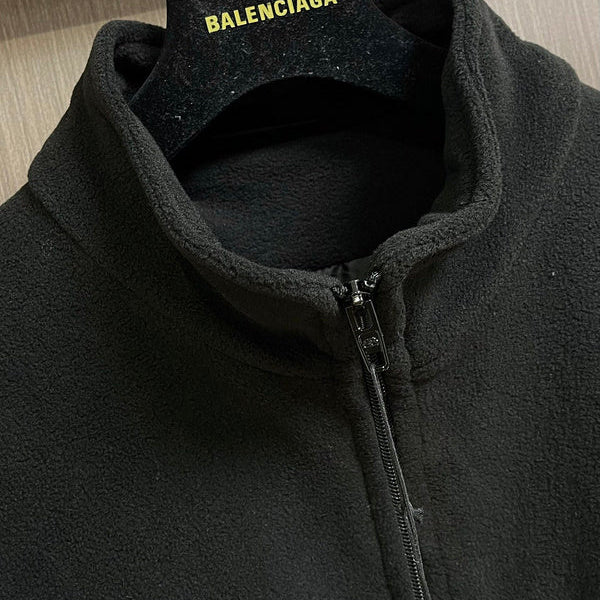 Close-up of Balenciaga designer clothing craftsmanship
