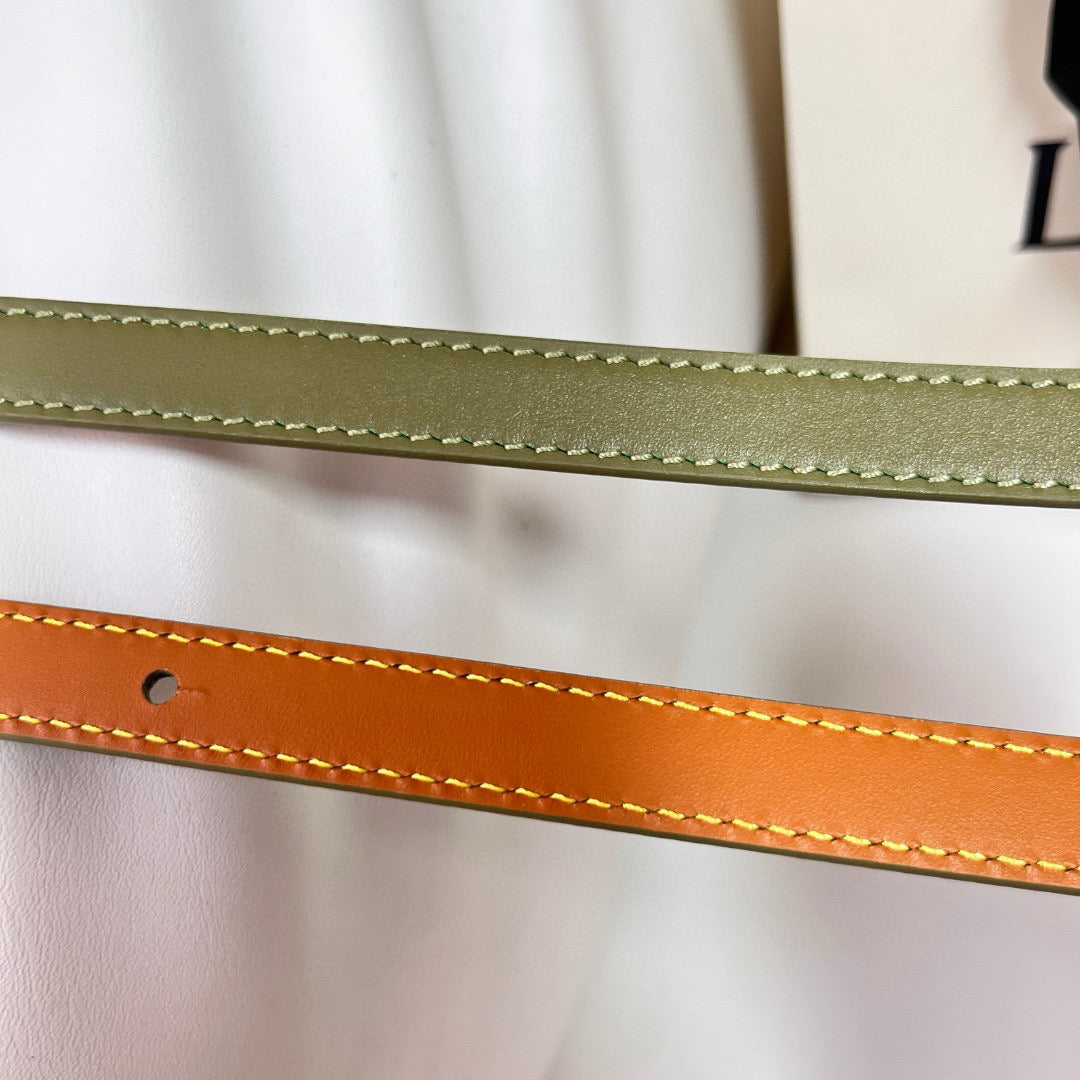 Belts- Loew Belt 1.5 Cm Premium Leather Designer Belt