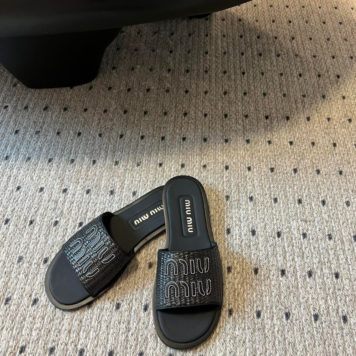 Shoes- Miu M Slides Premium Designer Casual Shoes