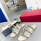 Close-up of Valentino Garavani shoes craftsmanship