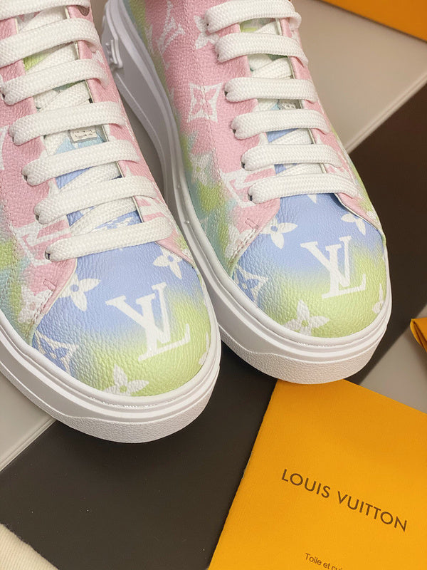 Close-up of Louis Vuitton shoes craftsmanship