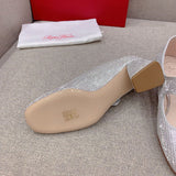 Close-up of Roger Vivier shoes craftsmanship