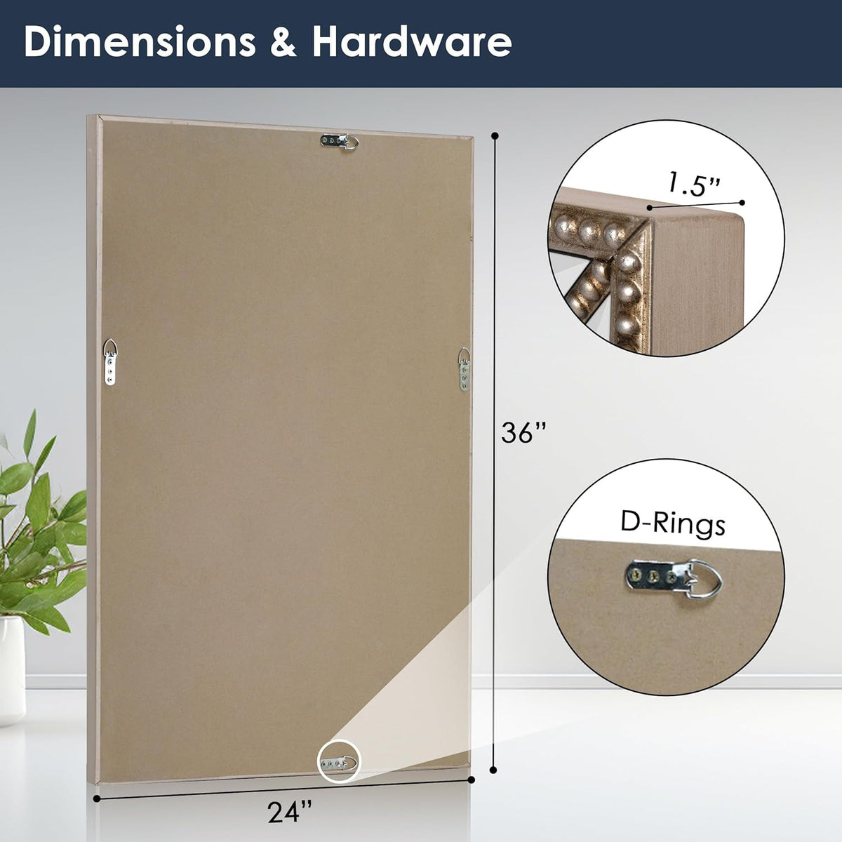 24'' X 36'' Metro Beveled Edge Mirror