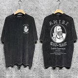 Amiri luxury t-shirt detail shot