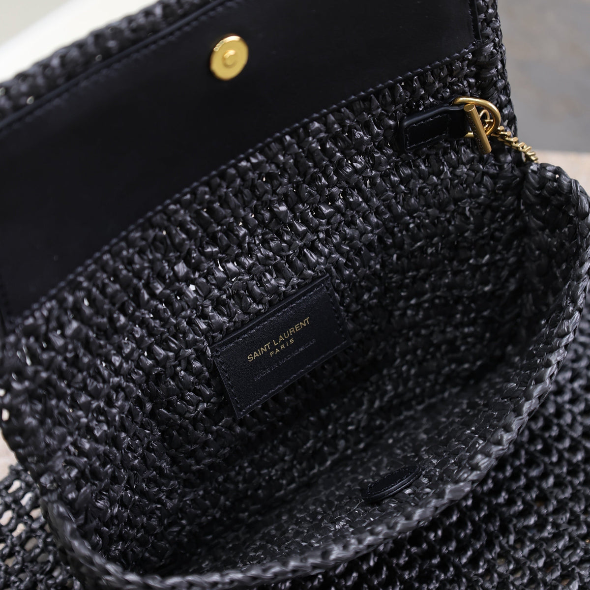 Saint Laurent Bags- Saint Laurent Icare In Raffia Bag Elegant Everyday Designer Handbag