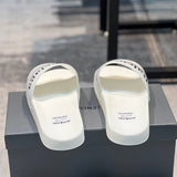 Balenciaga sandals Style 015 - logo and branding close-up