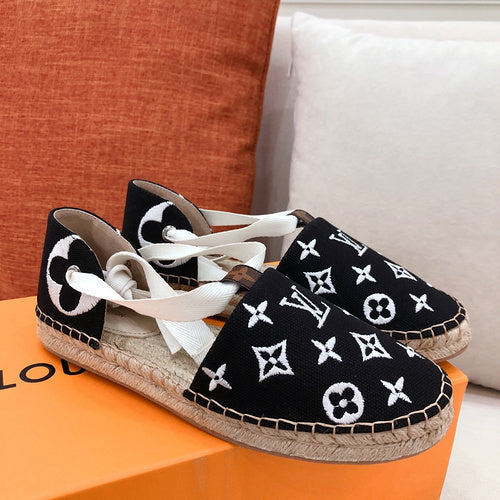 Louis Vuitton Beige Pointed-Toe Flats - Front View