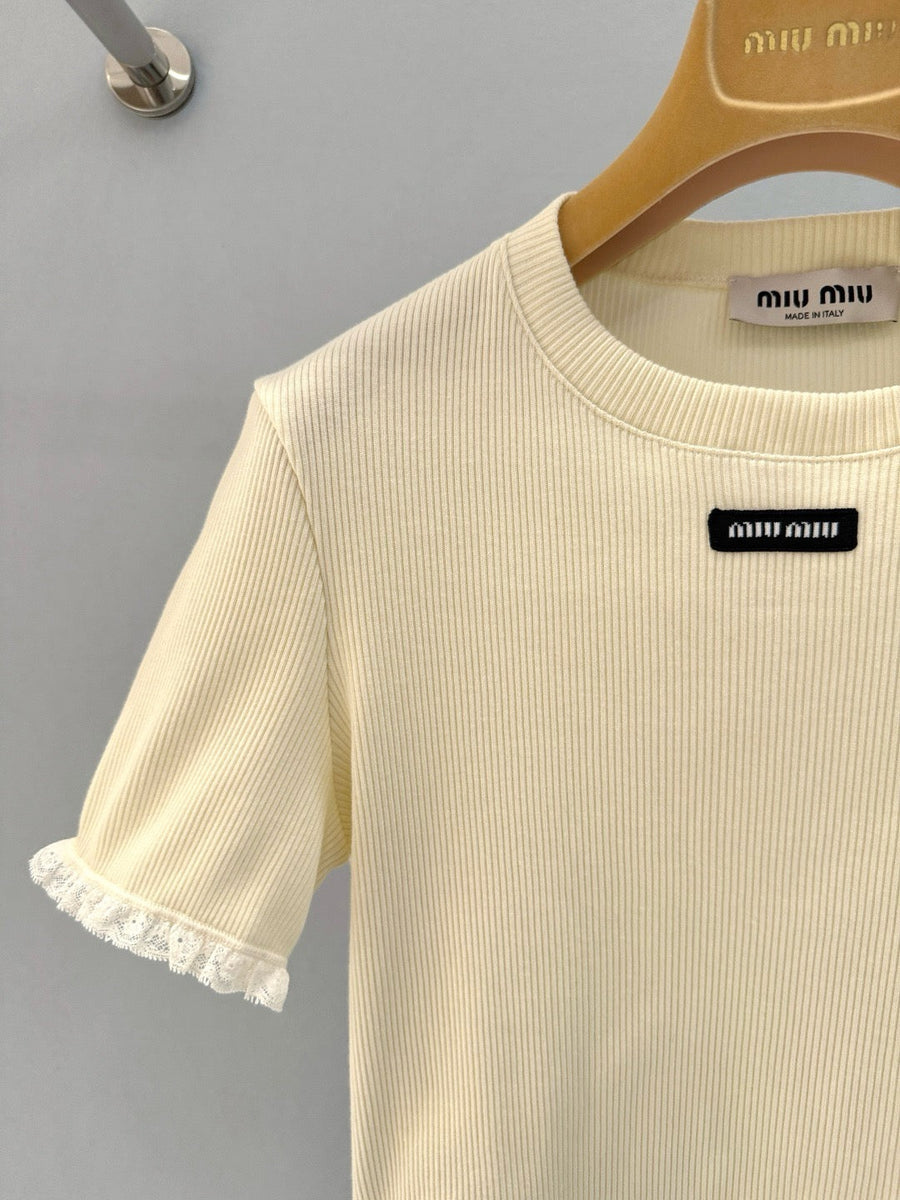 Tops- Miu M Top Premium Designer Casual Top
