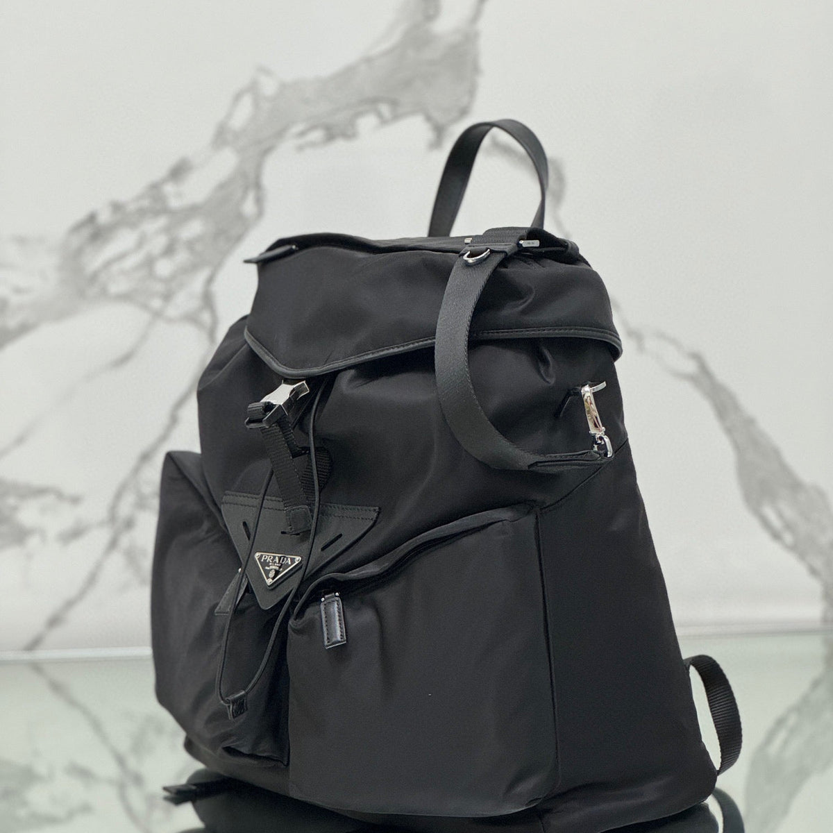 Bags- Pd Re-nylon Backpack Luxury Designer Leather Handbag