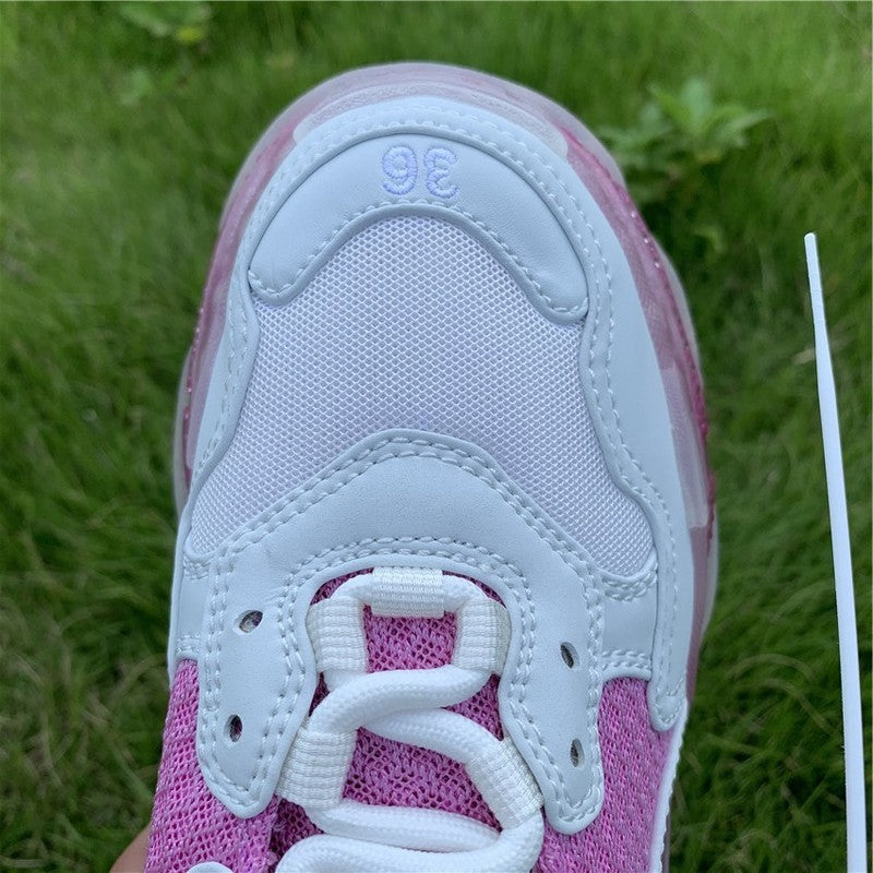 Balenciaga shoes Style 386 - front view, iconic logo design (alternate angle)
