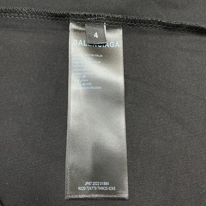 Balenciaga luxury t-shirt detail shot