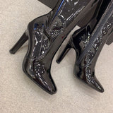 Close-up of Saint Laurent shoes craftsmanship