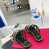 Close-up of Valentino Garavani shoes craftsmanship