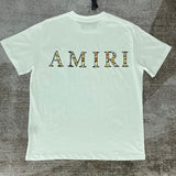 Amiri luxury t-shirt detail shot