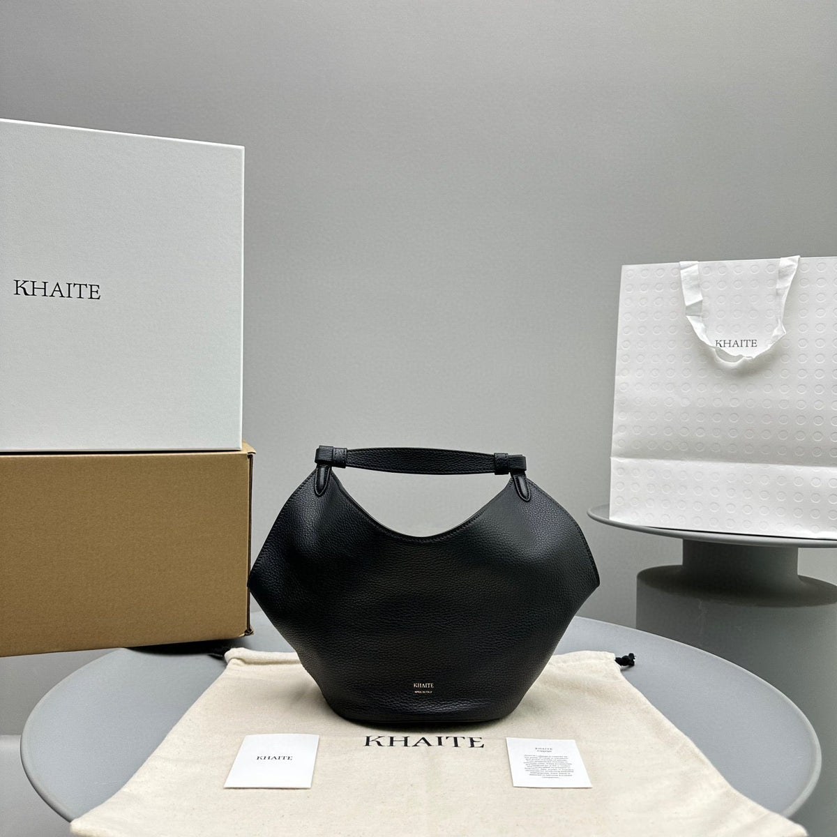Bags- Khaite Mini Lotus Bag Elegant Everyday Designer Handbag
