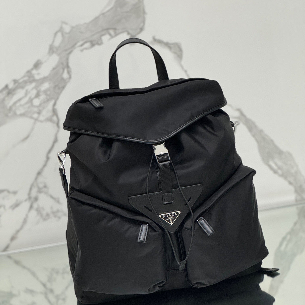 Bags- Pd Re-nylon Backpack Luxury Designer Leather Handbag