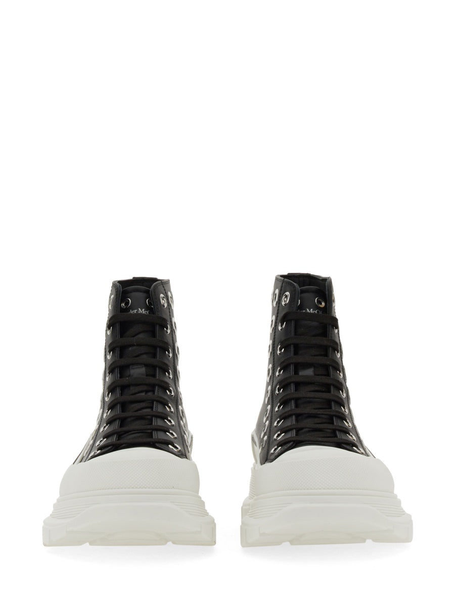 Alexander McQueen athletic side profile designer luxury fashion